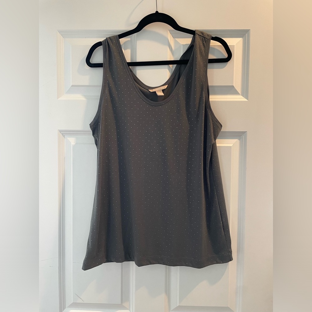Banana Republic Studded Grey Tank - XL